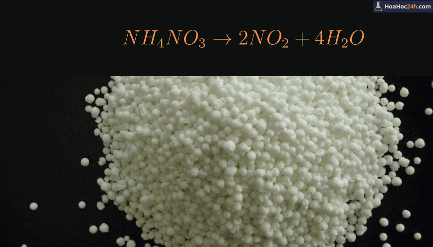 NH4NO3 → NO2 + H2O