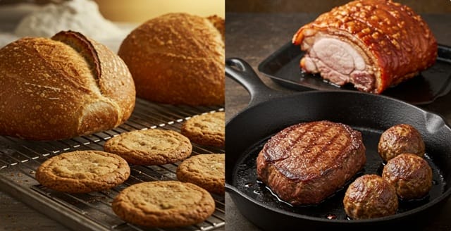 Ứng dụng phổ biến nhất của Maillard là tạo sắc nâu cho món ăn