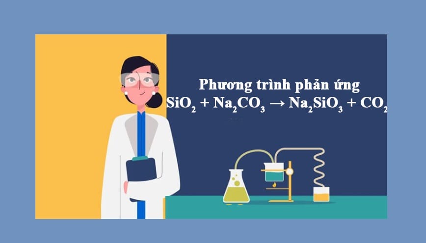 SiO2 + 2NaOH -to→ Na2SiO3 + H2O là phản ứng gì?
