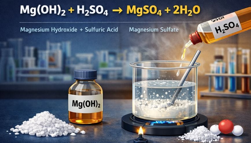 Bật mí đặc điểm và cách mà phản ứng Mg(OH)₂ + H₂SO₄ xảy ra