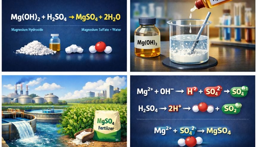 Các ứng dụng không thể bỏ lỡ khi nói về phản ứng Mg(OH)₂ + H₂SO₄