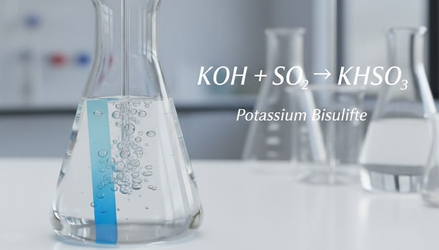 Minh họa phản ứng KOH + SO2