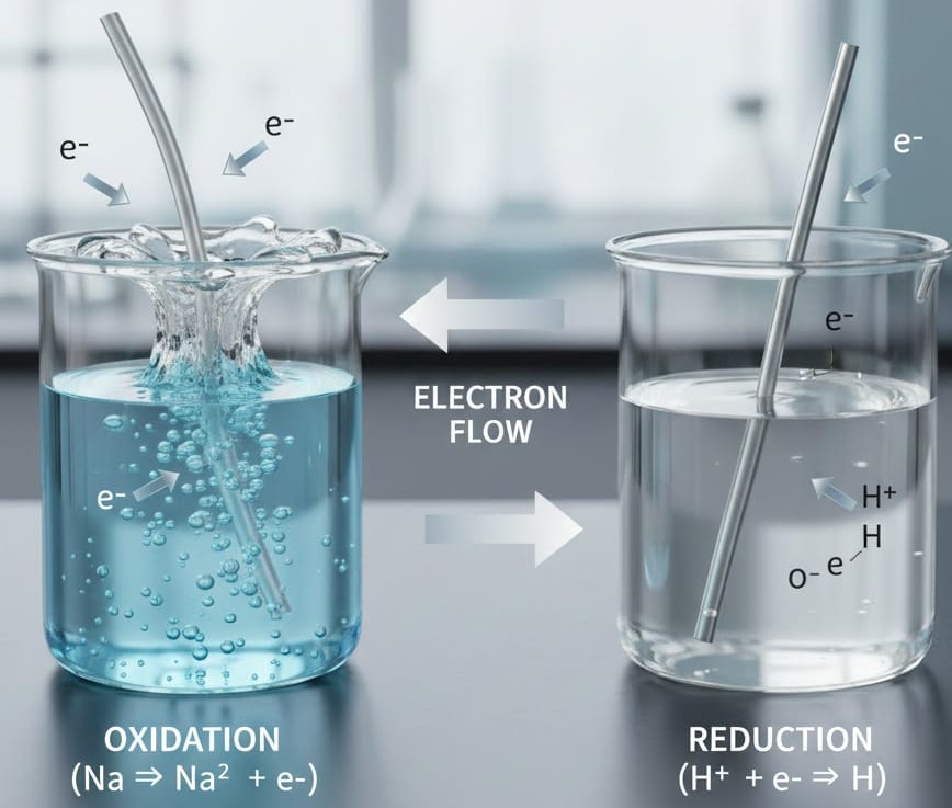 Na + HCl được xếp vào nhóm phản ứng oxi hóa khử