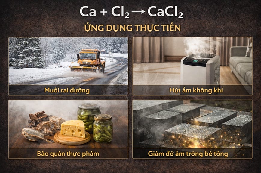 Những ứng dụng tuyệt vời mà CaCl2 mang lại cho đời sống