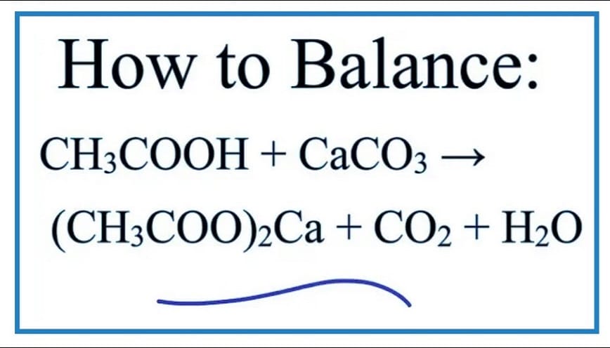 Phương trình phản ứng hoá học CaCO3 + CH3COOH cho kết quả như thế nào?
