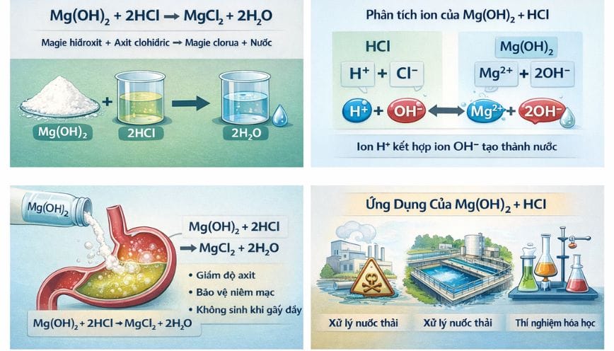 Vai trò to lớn của phản ứng Mg(OH)₂ + HCl trong đời sống hiện nay
