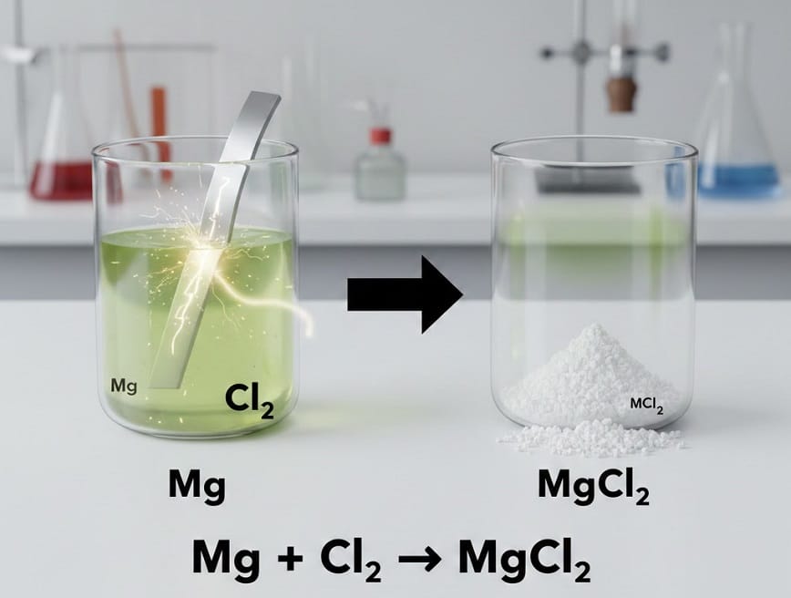 Chất tạo thành sau phản ứng là MgCl2