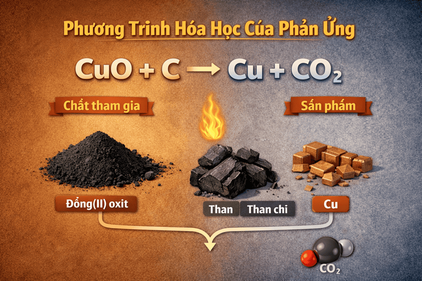Tùy theo điều kiện mà phương trình hóa học của phản ứng sẽ khác nhau