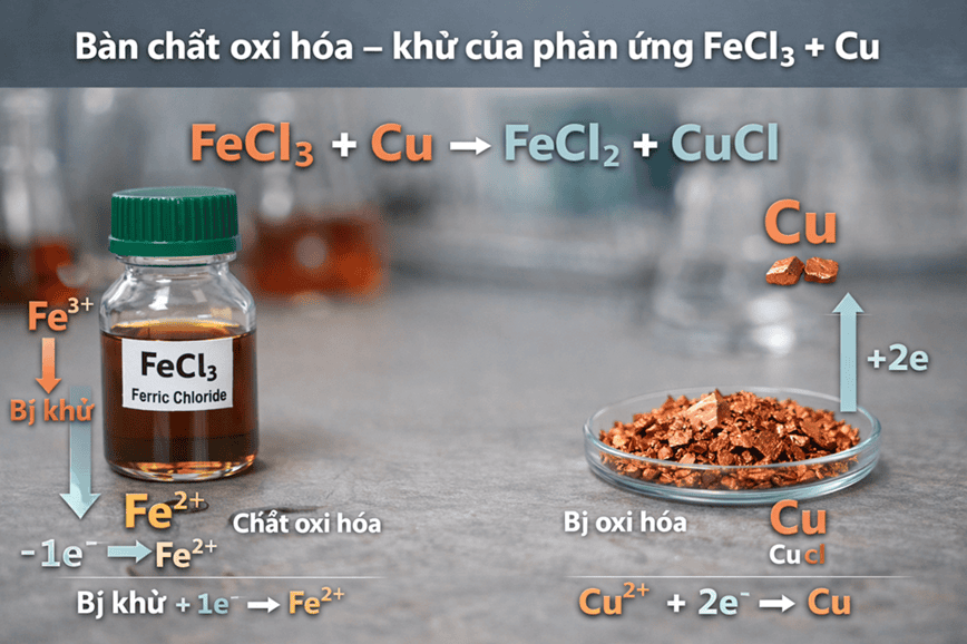 Bật mí bản chất và đặc điểm của các chất tham gia phản ứng FeCl3 + Cu