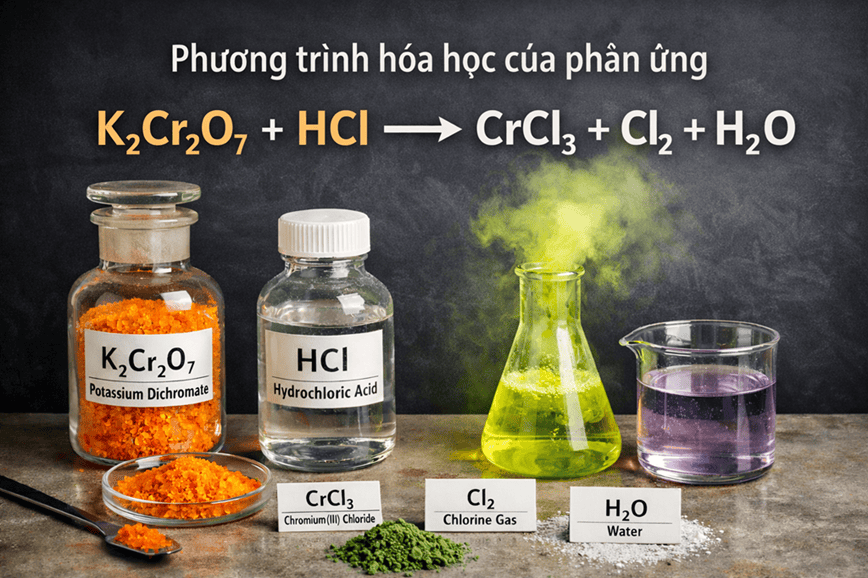 Các thông tin quan trọng cần nhớ khi học về phương trình hóa học của K₂Cr₂O₇ + HCl