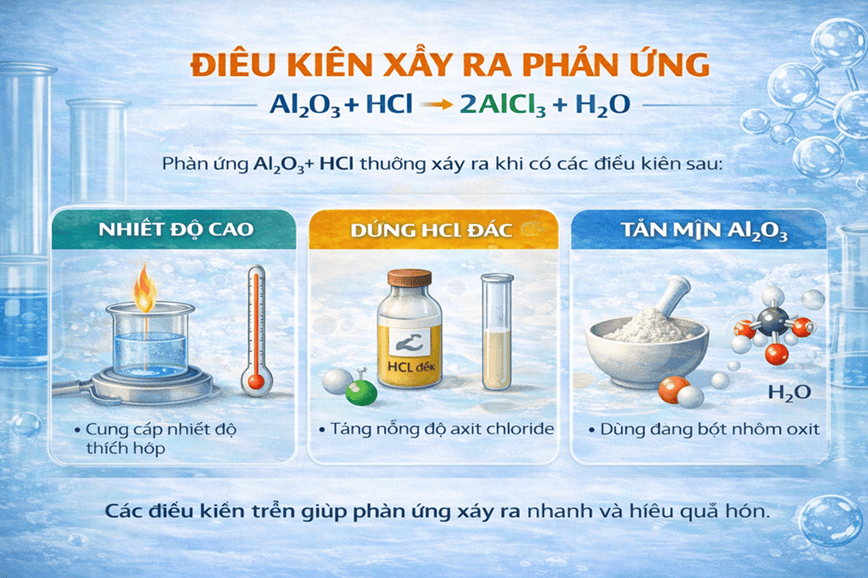 Để phản ứng diễn ra trọn vẹn cần tăng nhiệt độ dung dịch