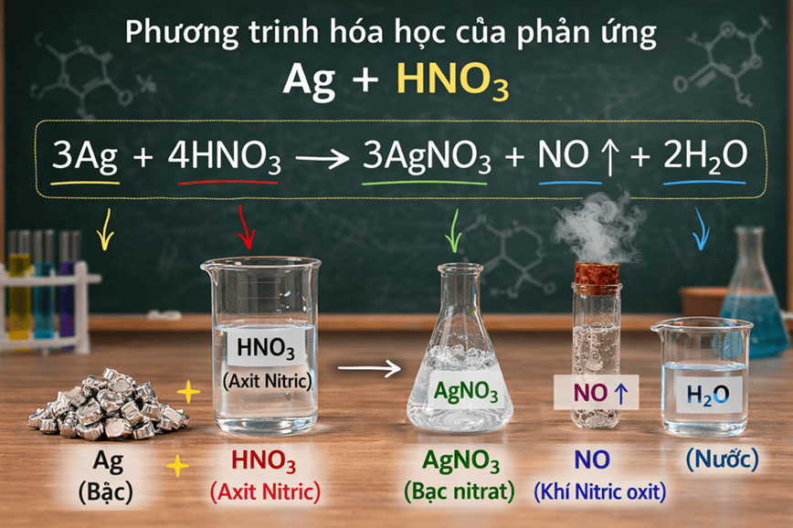 Phương trình hóa học, cách cân bằng và sản phẩm được tạo thành của phản ứng