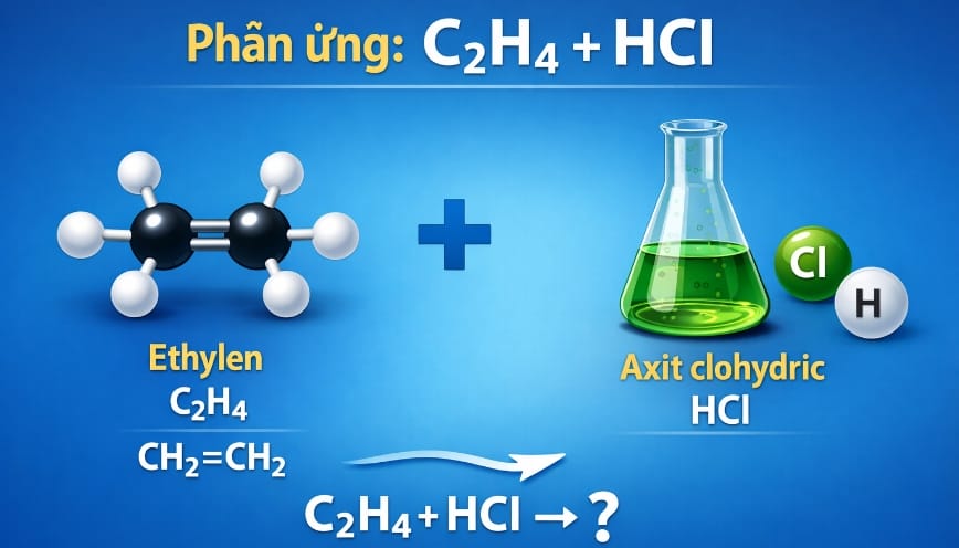 Đánh giá tổng quan về phản ứng C₂H₄ + HCl và những điều cần nhớ