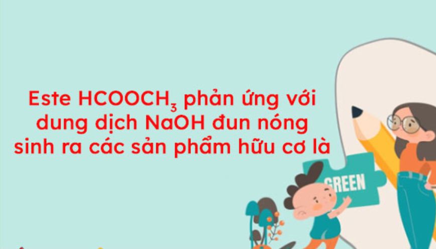 Phương trình phản ứng và sản phẩm sinh ra khi HCOOCH₃ + NaOH