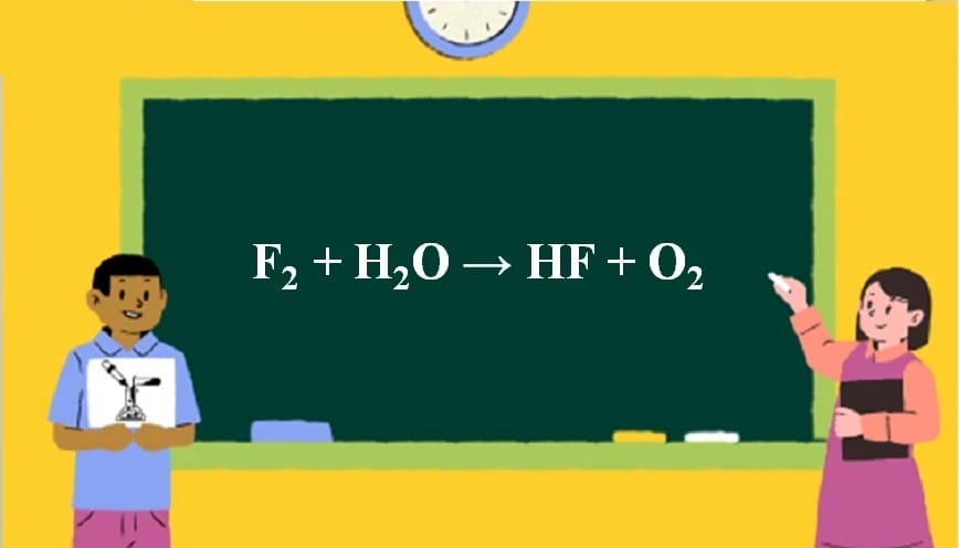 Phản ứng F2 + H2O có gì đặc biệt?
