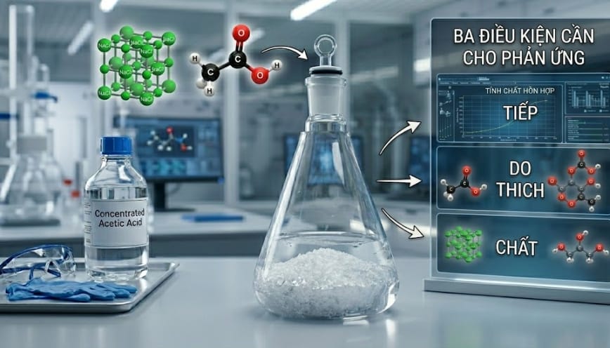 Ba điều kiện cần cho phản ứng hóa học