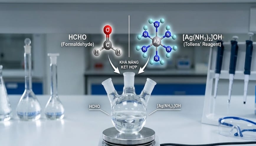 Bản chất của việc kết hợp HCHO + Ag(NH3)2OH