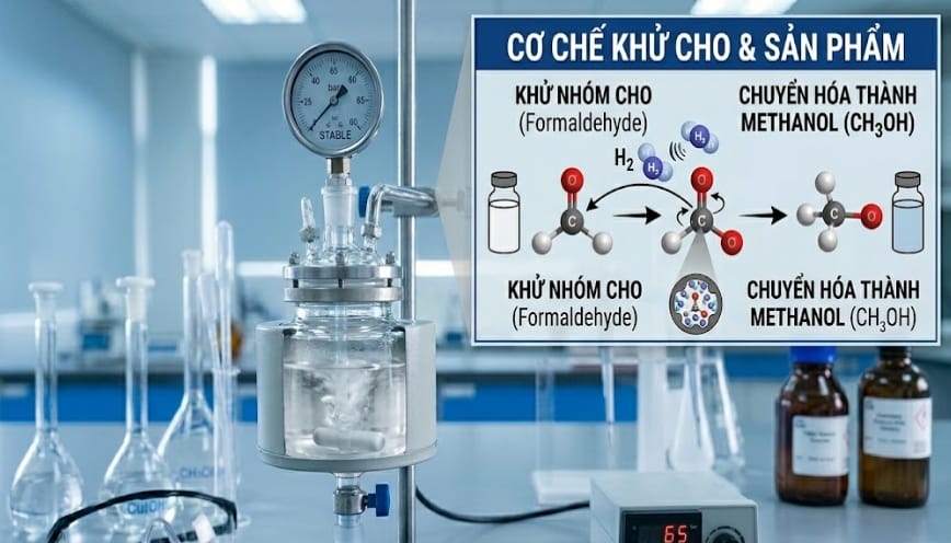 Biến đổi xảy ra khi áp suất H2 đủ lớn và ổn định