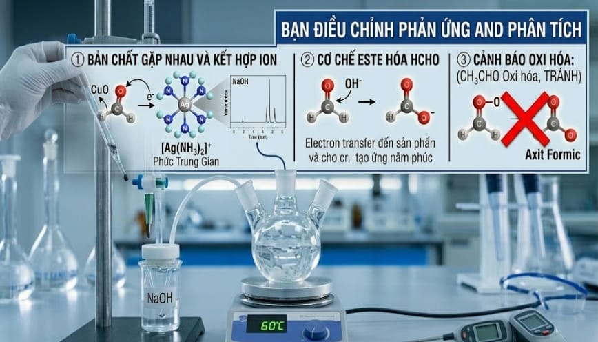 Bước thực hiện phản ứng CH3COOH + CuO
