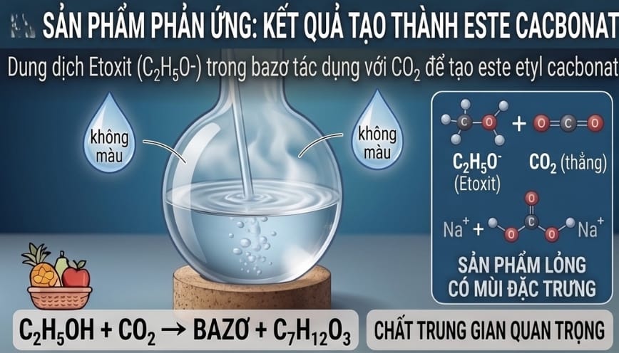 CO2 có cấu trúc thẳng với liên kết đôi bền vững