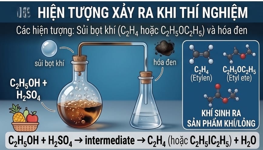 Các hiện tượng xảy ra khi thực hành thí nghiệm