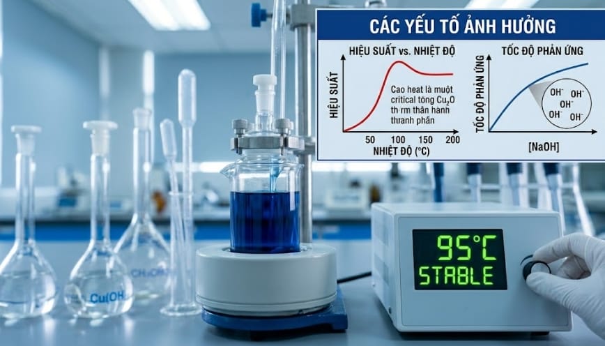 Các yếu tố ảnh hưởng đến thí nghiệm ch3cho + cu(oh)2 + naoh