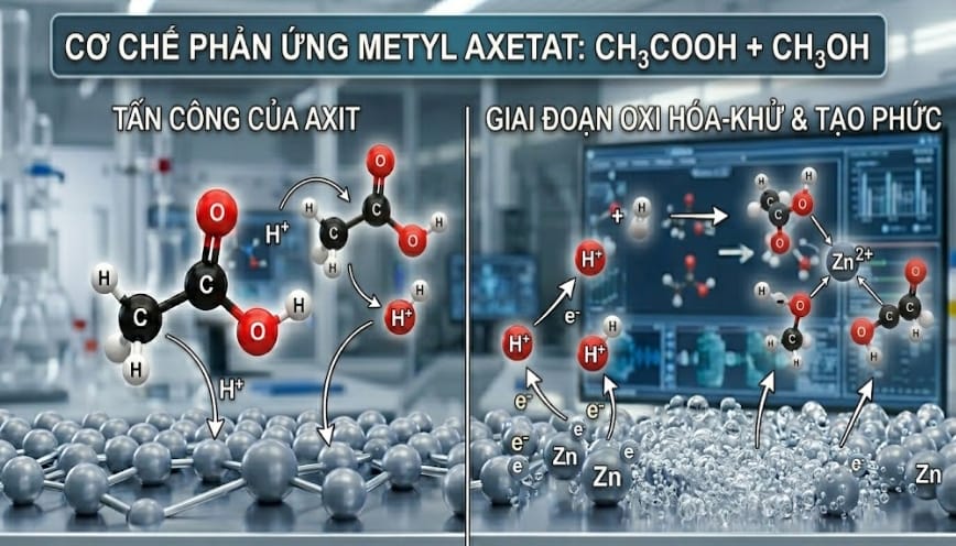 Cơ chế phản ứng giữa 2 chất