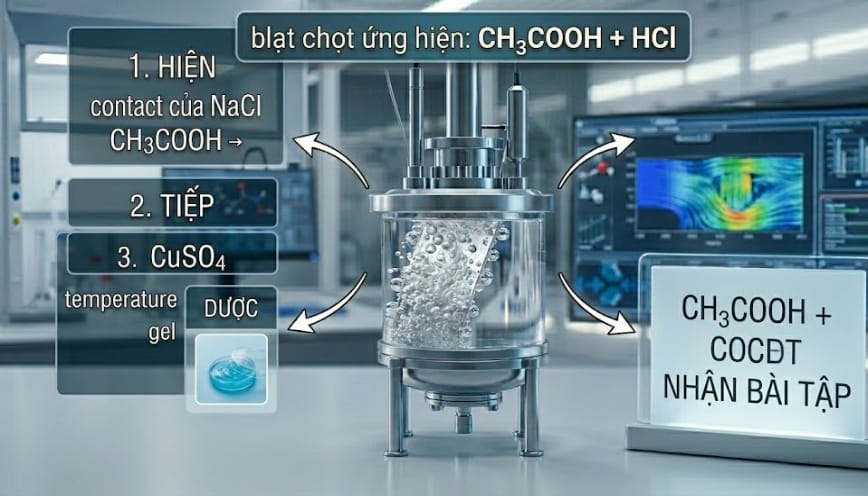 Điểm khác nhau giữa CH3COOH - HCl