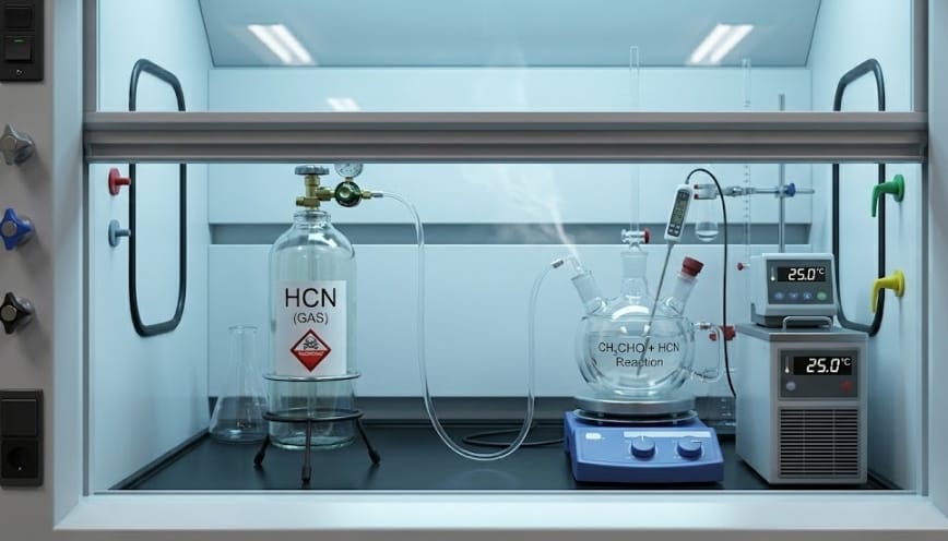 Duy trì nhiệt độ ổn định để thu được cyanohydrin