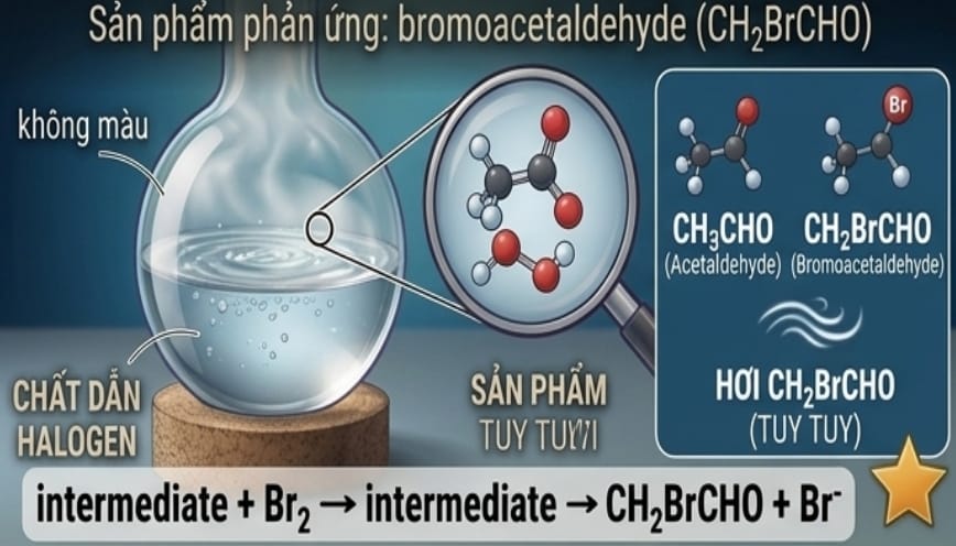 Giai đoạn khởi đầu Acetaldehyde chuyển hóa sang dạng enol