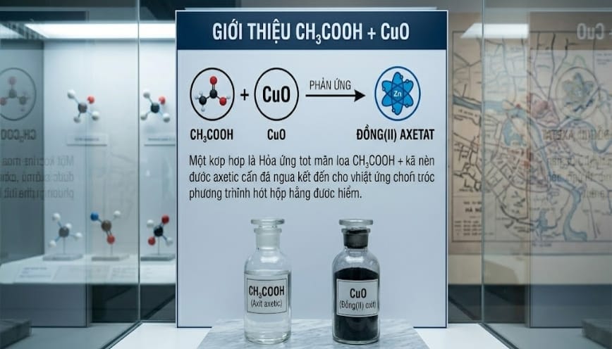 Giới thiệu CH3COOH + CuO