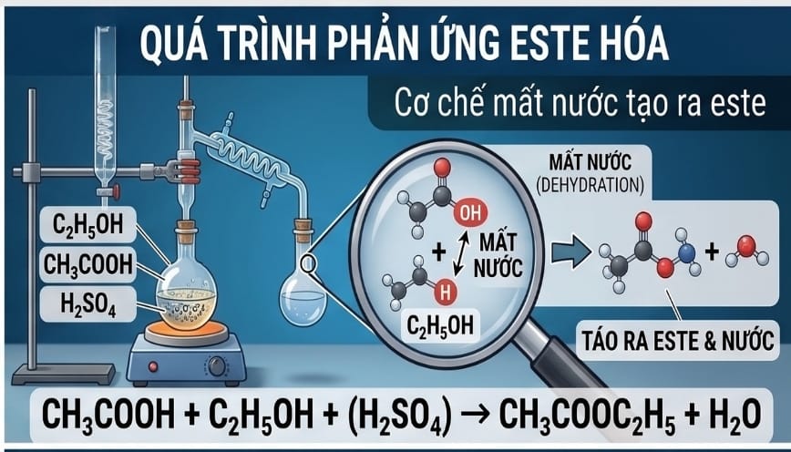 Sản phẩm thu được là một este có mùi thơm nhẹ