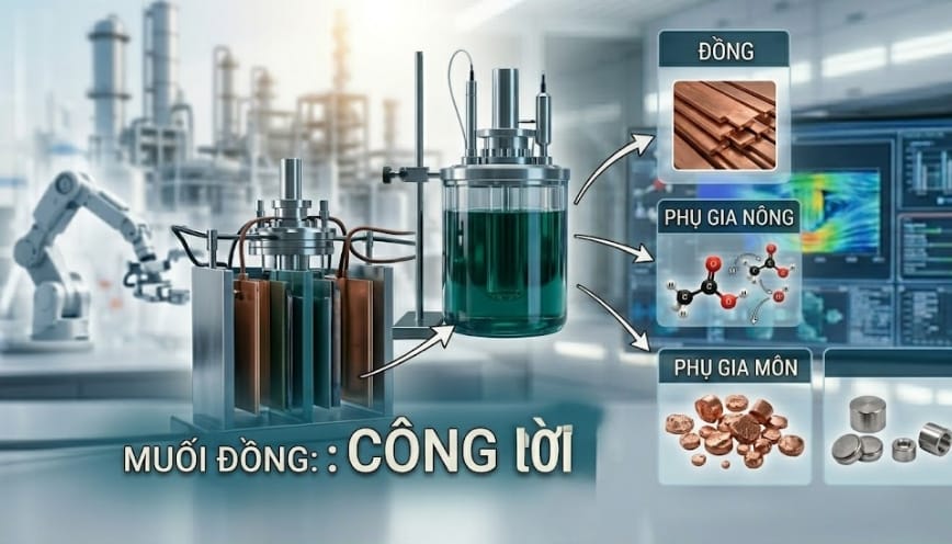 Muối đồng fomat được ứng dụng trong nhiều lĩnh vực