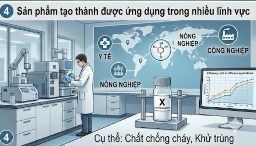 Sản phẩm tạo thành được ứng dụng trong nhiều lĩnh vực